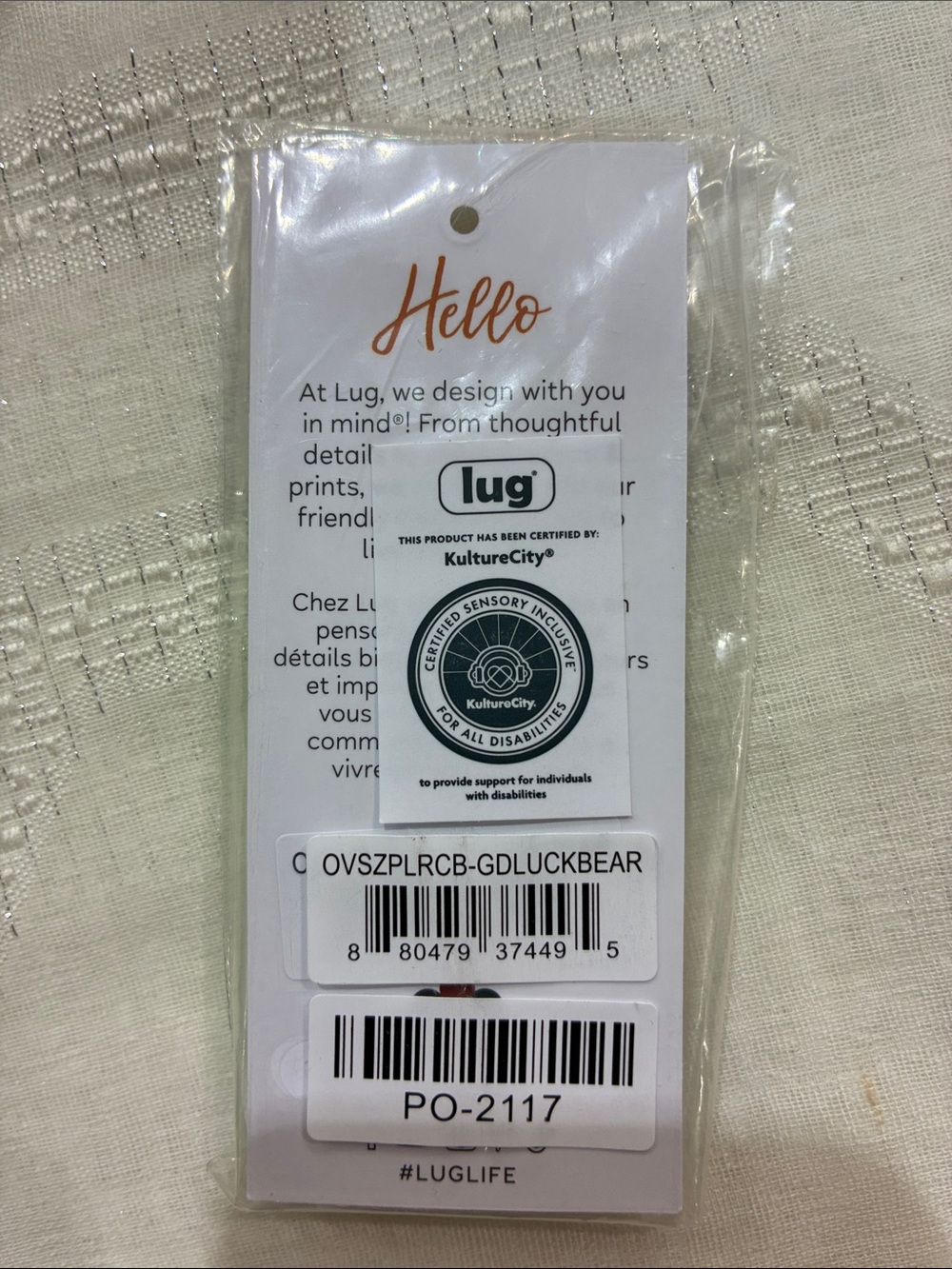 NWT Care Bears x Lug Oversized Puller with Clasp: Good Luck Bear 🍀 - Picture 2 of 3